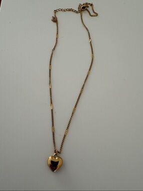 Hand Crafted Gold Heart Locket Necklace